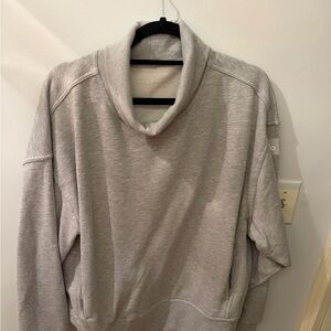 ALO Yoga Light grey cowl neck sweatshirt